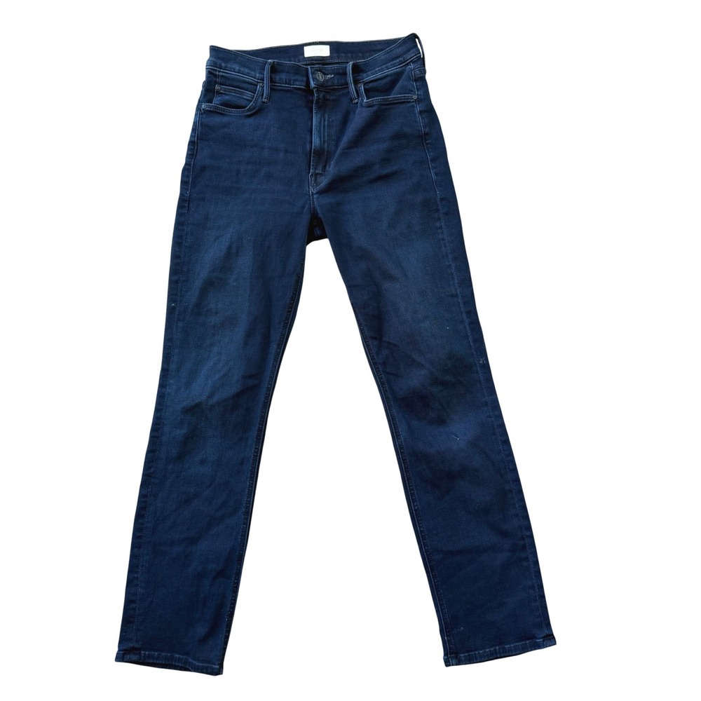 MOTHER The Mid Rise Dazzler Ankle Jeans Women 27 Chip On My Shoulder Dark Indigo